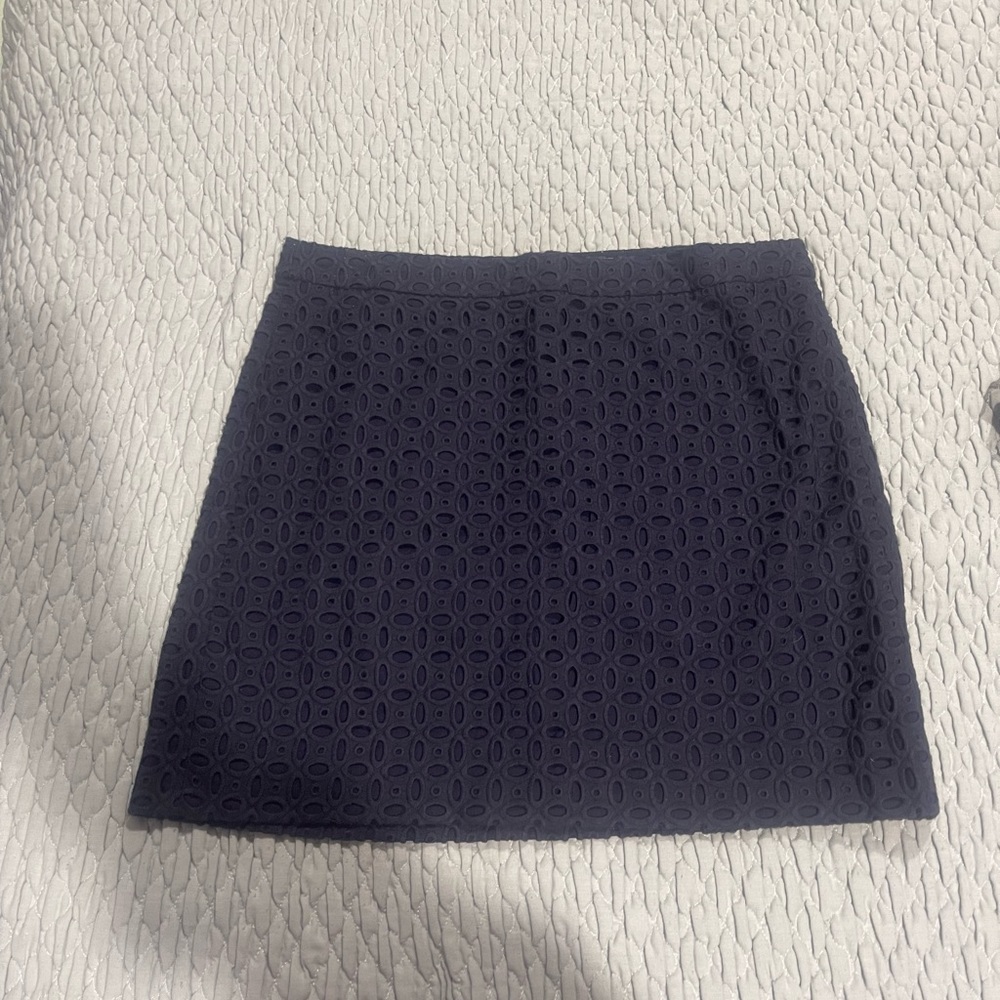 Loft Eyelet Navy Blue Skirt